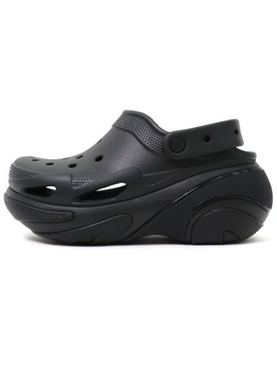 画像1: 【送料無料】crocs BUBBLE CRUSH CLOG TRIPLE BLACK