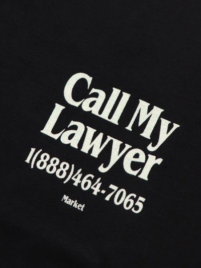 画像3: MARKET CALL MY LAWYER TEE WASHED BLACK