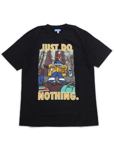 画像1: MARKET JUST DO NOTHING TEE WASHED BLACK