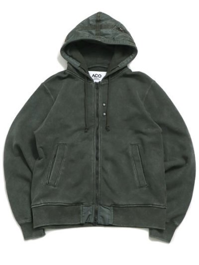 画像1: 【送料無料】AVIREX CROSSOVER CUSTOM ZIP PARKA SAGE