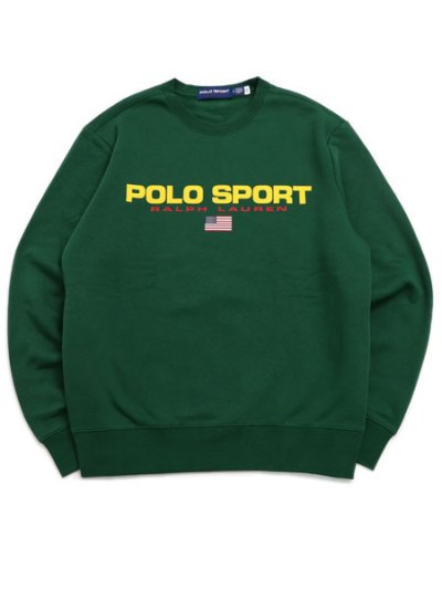 画像1: 【送料無料】POLO RALPH LAUREN POLO SPORT FLEECE SWEATSHIRT GRN/GLD/RED