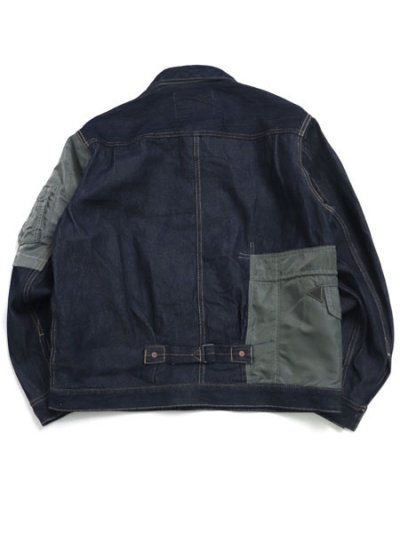 画像2: 【送料無料】AVIREX CROSSOVER G-JACKET INDIGO