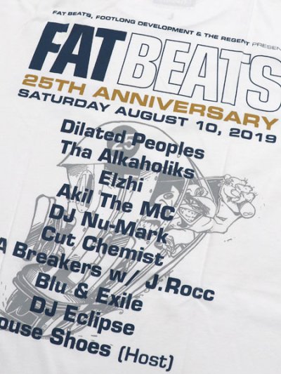 画像4: 【MEGA SALE】FAT BEATS LA ANNIVERSARY SHOW TEE