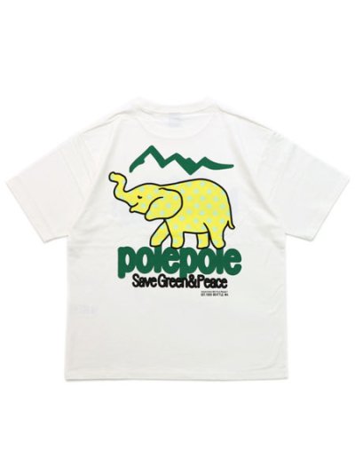 画像1: MANASTASH CiTee POLEPOLE TEE WHITE