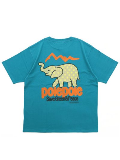 画像1: MANASTASH CiTee POLEPOLE TEE TURQUOISE