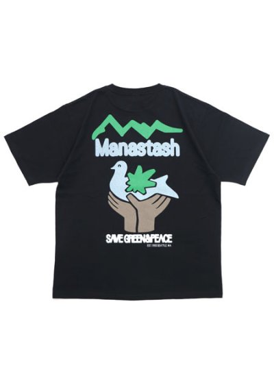 画像1: MANASTASH CiTee PIGION TEE BLACK