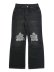 画像1: 【送料無料】EPTM. DISTRESSED BAGGY JEANS-BLACK (1)