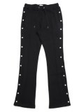 【送料無料】EPTM. FRENCH TERRY SNAP FLARED PANT-BLACK