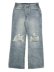 画像1: 【送料無料】EPTM. DISTRESSED BAGGY JEANS-DENIM BLUE (1)