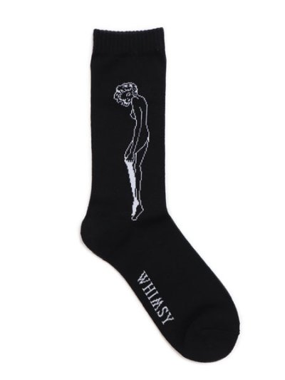 画像2: WHIMSY SOCKS CATHIE SOCKS BLACK