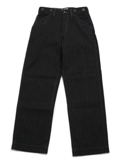 画像1: 【送料無料】SCHOTT OLD HICKORY DENIM PANTS BLACK