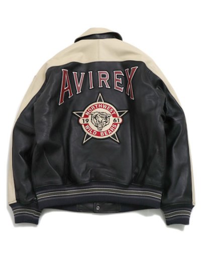 画像1: 【送料無料】AVIREX STADIUM JACKET WILD BEARS