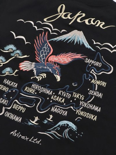 画像4: AVIREX EMBROIDERY TEE JAPAN MAP