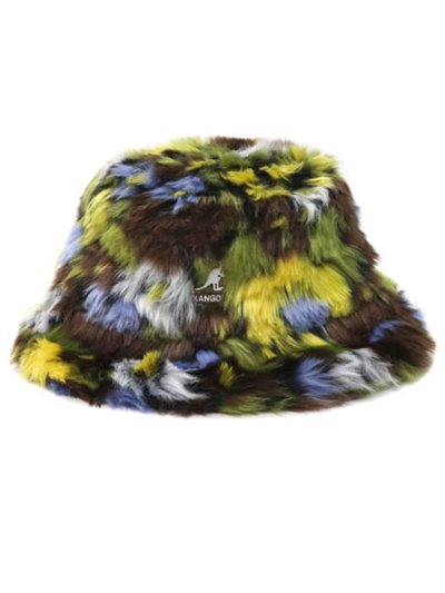 画像2: 【送料無料】KANGOL FAUX FUR BUCKET CAMO FLOWER