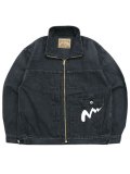 【送料無料】MANASTASH MS DENIM ZIP JACKET BLACK USED