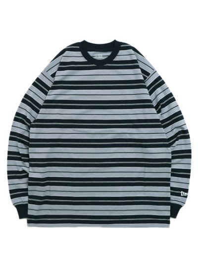 画像1: NEW ERA MULTI BORDER L/S OVERSIZED COTTON TEE