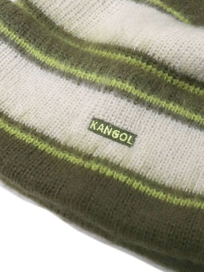 画像3: KANGOL FUZZY STRIPE BEANIE SEA KELP