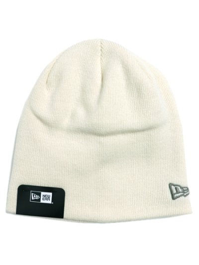 画像1: NEW ERA BASIC BEANIE-OFF WHITE