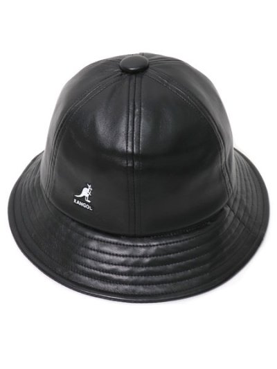 画像1: KANGOL FAUX LEATHER CASUAL-BLACK