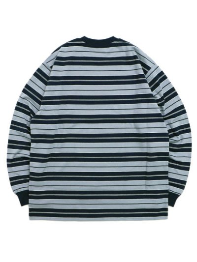 画像2: NEW ERA MULTI BORDER L/S OVERSIZED COTTON TEE