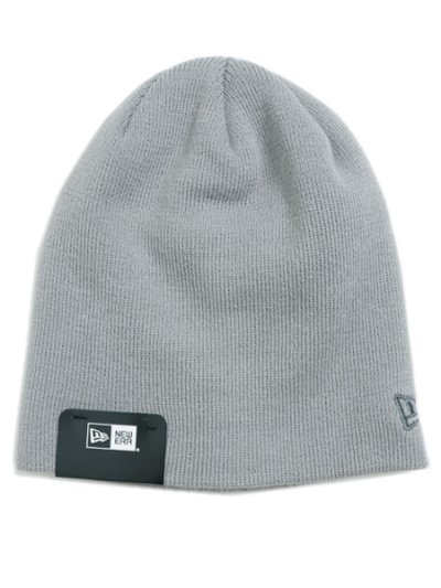 画像1: NEW ERA BASIC BEANIE-LIGHT GREY