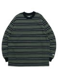 NEW ERA MULTI BORDER L/S OVERSIZED COTTON TEE