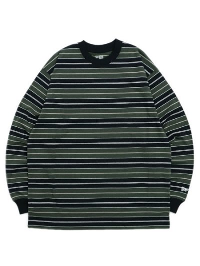 画像1: NEW ERA MULTI BORDER L/S OVERSIZED COTTON TEE