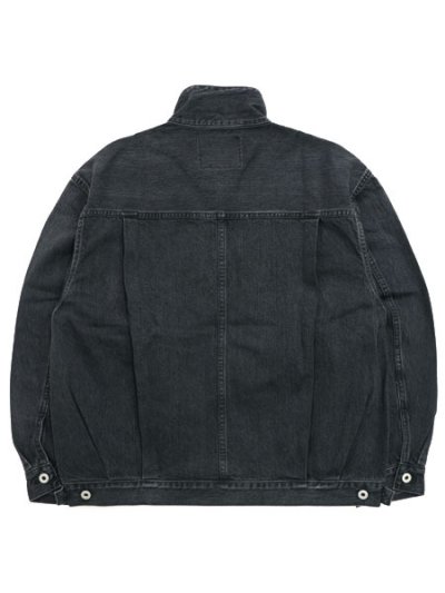 画像2: 【送料無料】MANASTASH MS DENIM ZIP JACKET BLACK USED