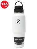 Hydro Flask 32 OZ TRAVEL BOTTLE FLEX CHUG CAP-WHITE