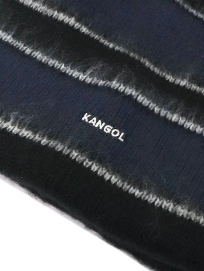 画像3: KANGOL FUZZY STRIPE BEANIE BLACK