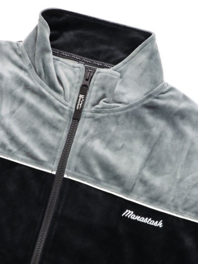 画像3: 【送料無料】MANASTASH VELVET TRACK JACKET BLACK