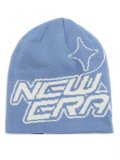 NEW ERA BASIC BEANIE SPARKLE LOGO-C BLUE