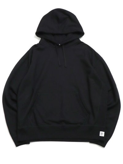 画像1: 【送料無料】REIGNING CHAMP MIDWEIGHT TERRY RELAXED HOODIE-BLACK