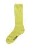 WHIMSY SOCKS LOOSE GAUGE RIB SOCKS YELLOW