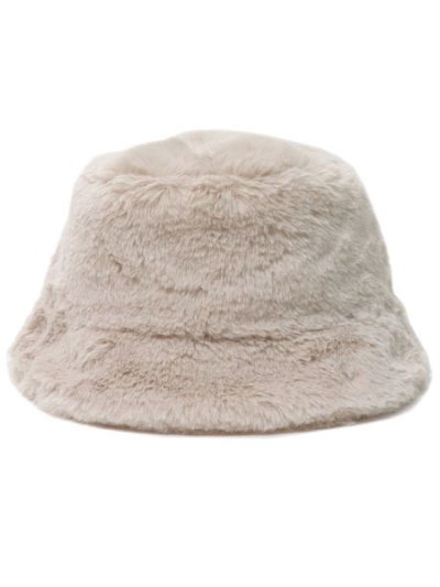 画像2: MILSA M FUR BUCKET HAT LIGHT BEIGE