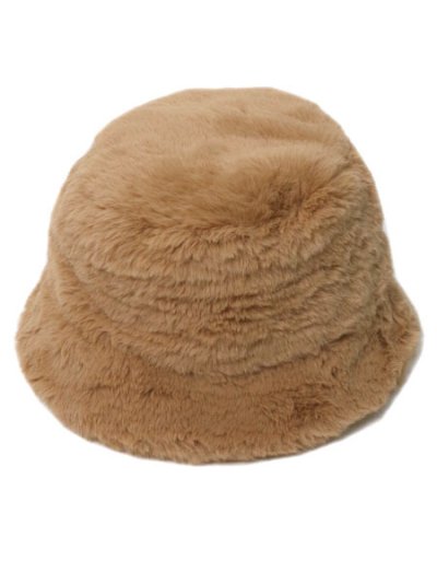 画像1: MILSA M FUR BUCKET HAT BEIGE