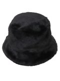 MILSA M FUR BUCKET HAT BLACK