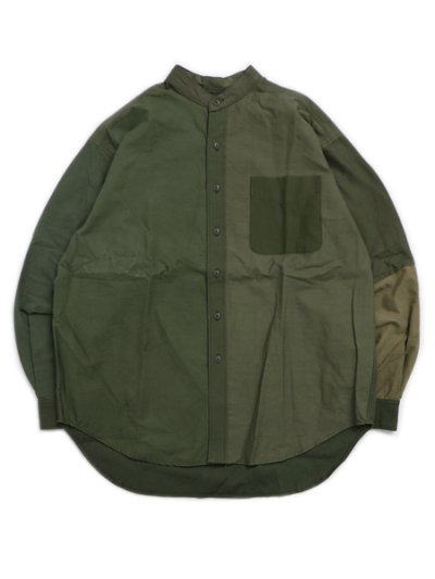 画像1: 【SALE】【送料無料】YOUSED 1945USMIL NO-COLLAR BIG SHIRTS ASSORT