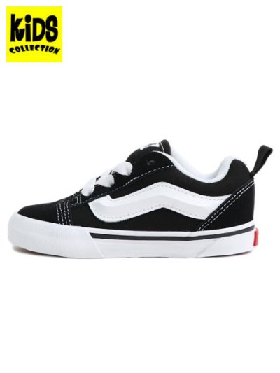 画像1: 【KIDS】VANS TODDLER KNU SKOOL ELASTIC LACE BLK/T.WHT