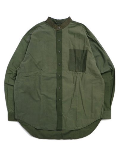 画像1: 【SALE】【送料無料】YOUSED 1945USMIL NO-COLLAR BIG SHIRTS ASSORT