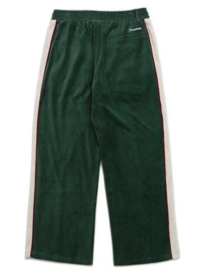 画像2: 【送料無料】MANASTASH VELVET TRACK PANTS GREEN