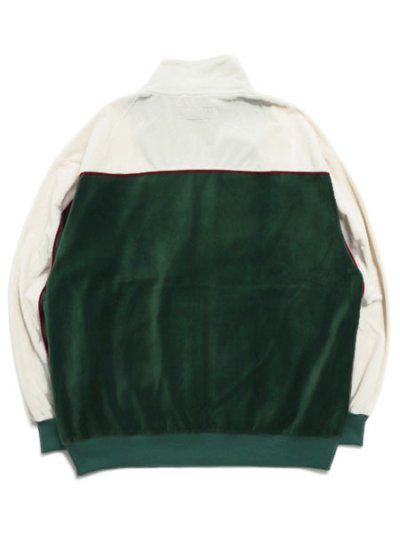 画像2: 【送料無料】MANASTASH VELVET TRACK JACKET GREEN