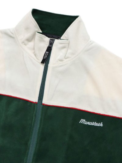 画像3: 【送料無料】MANASTASH VELVET TRACK JACKET GREEN