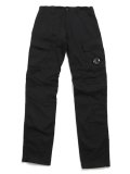 【送料無料】C.P.COMPANY LENS DOUBLE CARGO PANT STRETCH SATIN BLK