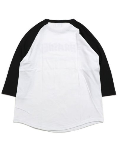 画像2: 【MEGA SALE】THRASHER MAG LOGO RAGLAN TEE WHITE/BLK/PURPLE