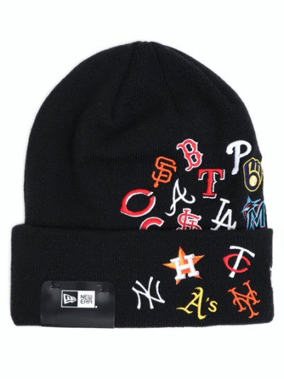 画像1: NEW ERA TEAM LOGO ALLOVER MLB BLACK