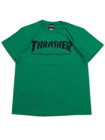 画像1: 【MEGA SALE】THRASHER MAG S/S TEE GREEN/BLACK