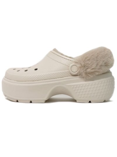 画像1: 【送料無料】crocs STOMP LINED CLOG STUCCO