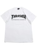 【MEGA SALE】THRASHER MAG LOGO TEE WHITE/BLACK