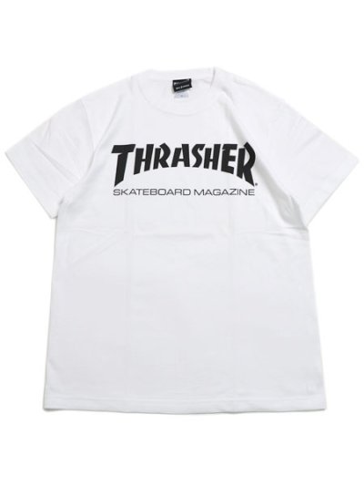 画像1: 【MEGA SALE】THRASHER MAG LOGO TEE WHITE/BLACK